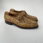 Ostrich quilled all over monk shoes Vadrouille