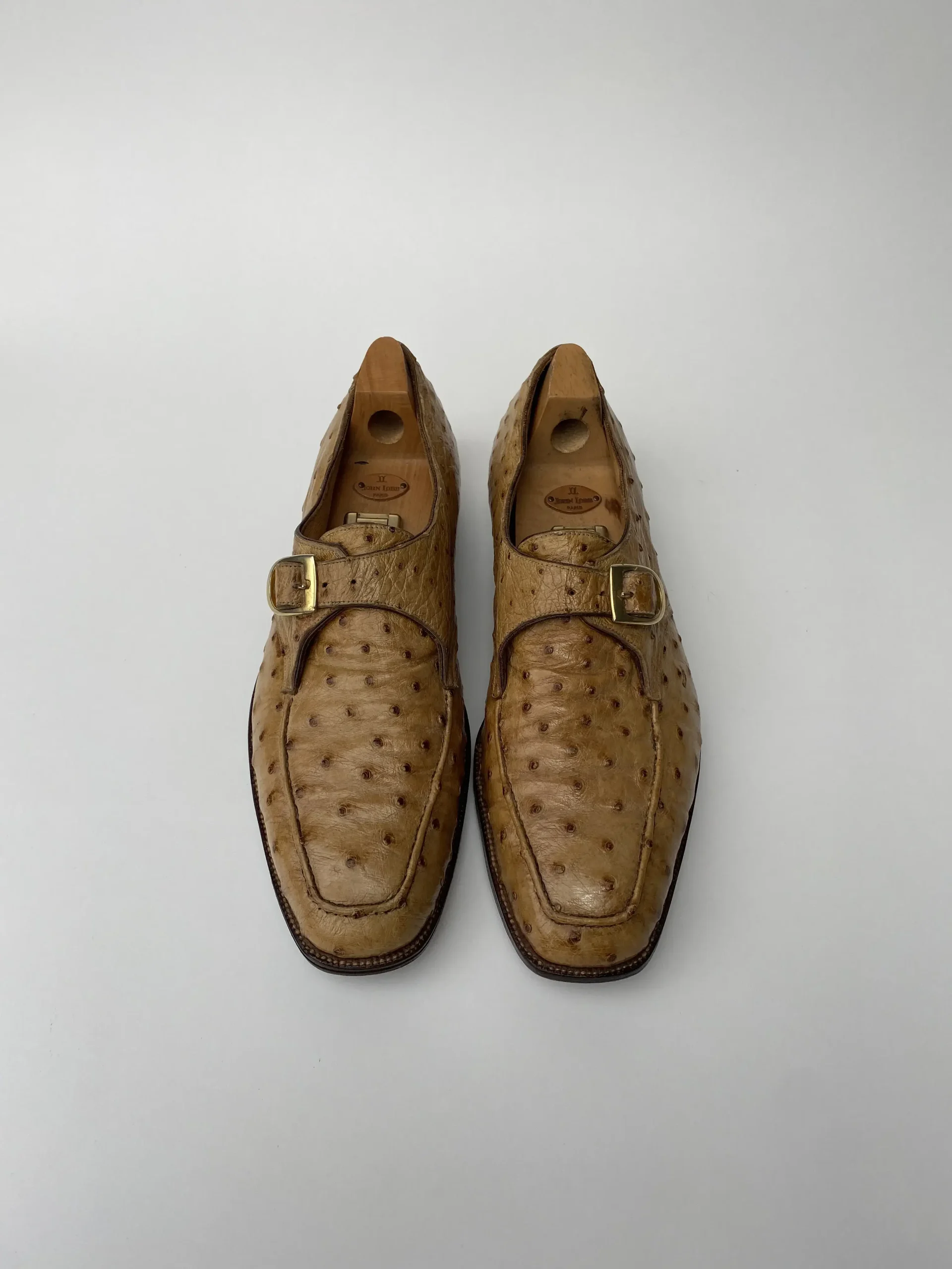 Ostrich quilled all over monk shoes Vadrouille