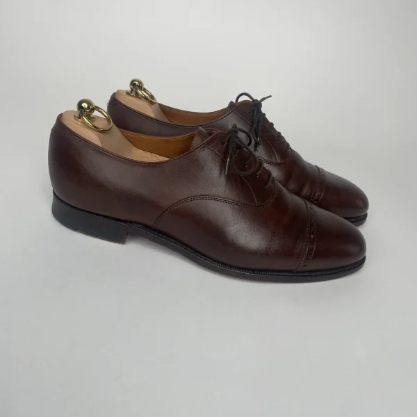 Bottines Helston Crockett & Jones En Cuir Marron Clair - Taille 42.5, Occasion Très Bon état